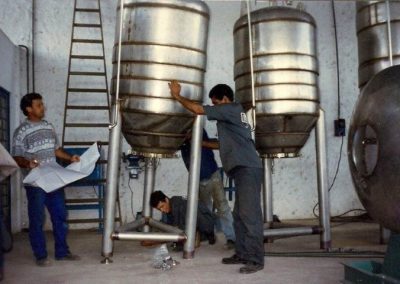 Silos em aço inoxidável 304L