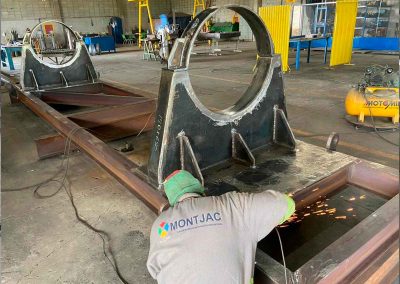 Berço para rolo 20 ton (acabamento)
