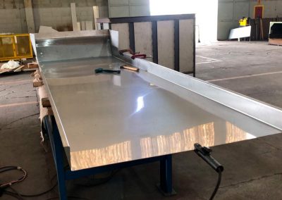Calha em aço inox 304