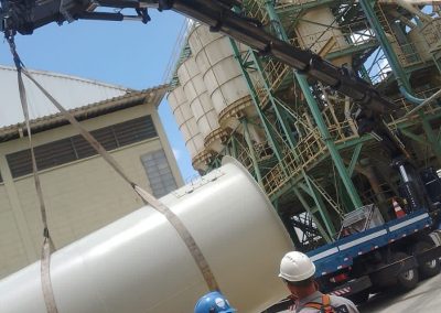 Instalação- Içamento do Ciclone